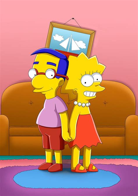 los simpson milhouse|lisa milhouse simpsons.